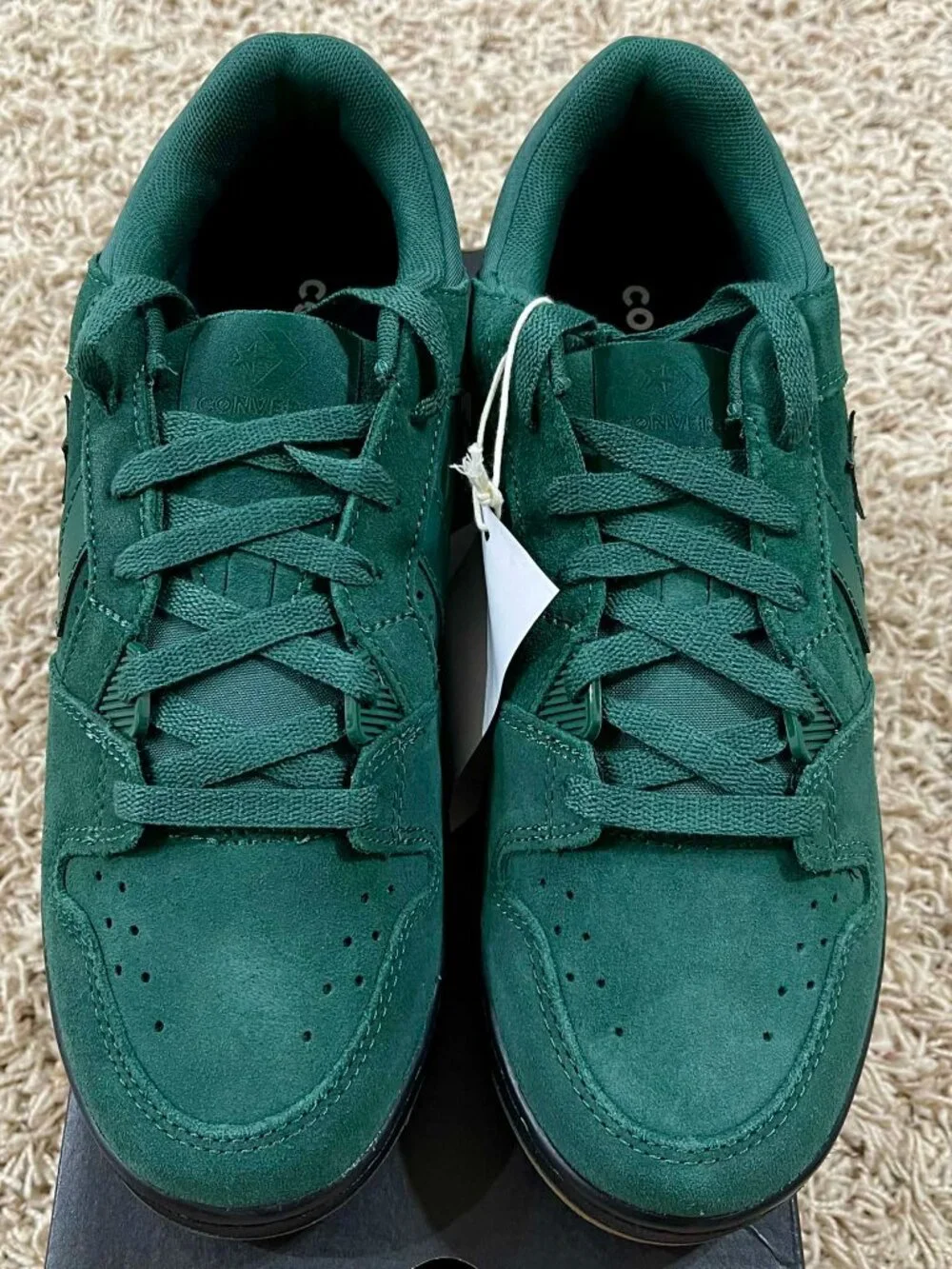 Converse Men's CL98 Suede Low Top Sneakers Shoes Green, Size 9 (New)